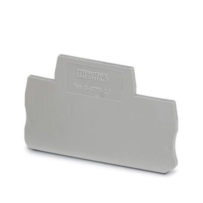 Tapa final para borne 67,5x2,2x47,5mm gris